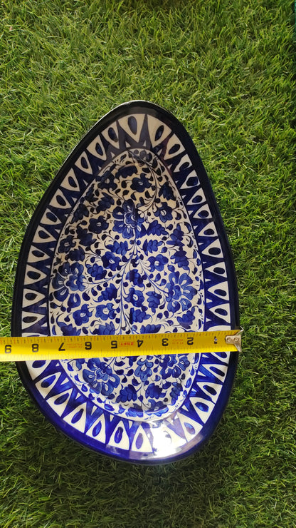 Ceramic Handmade Rice Platter | Size 14 inch