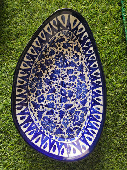 Ceramic Handmade Rice Platter | Size 14 inch