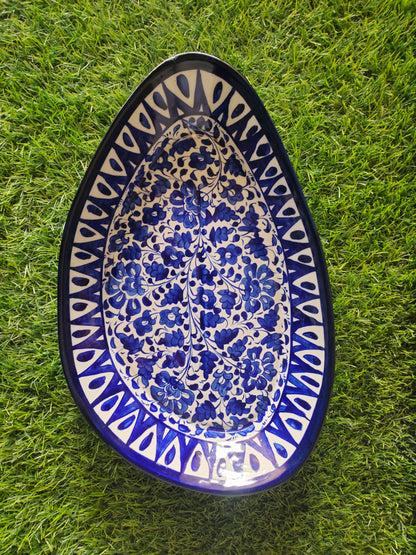 Ceramic Handmade Rice Platter | Size 14 inch