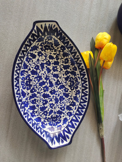 Ceramic Rice Dish Platter | Serena Design | Size 16 inch