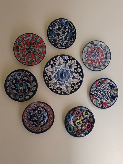 Ceramic Handmade Wall Hanging Plates set