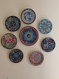 Handmade Ceramic Wall Hanging Plates | 8 plates set