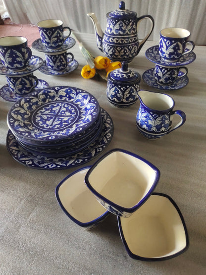 Handmade Pottery Breakfast set / Nashta Set, Ceramic Tea set, Side plates, Unique gift for coffee lover, purchase as a set