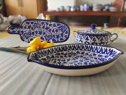 Ceramic Rice Dish Platter | Serena Design | Size 16 inch