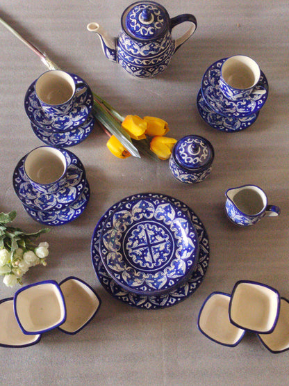 Handmade Pottery Breakfast set / Nashta Set, Ceramic Tea set, Side plates, Unique gift for coffee lover, purchase as a set