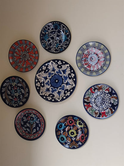 Ceramic Handmade Wall Hanging Plates set